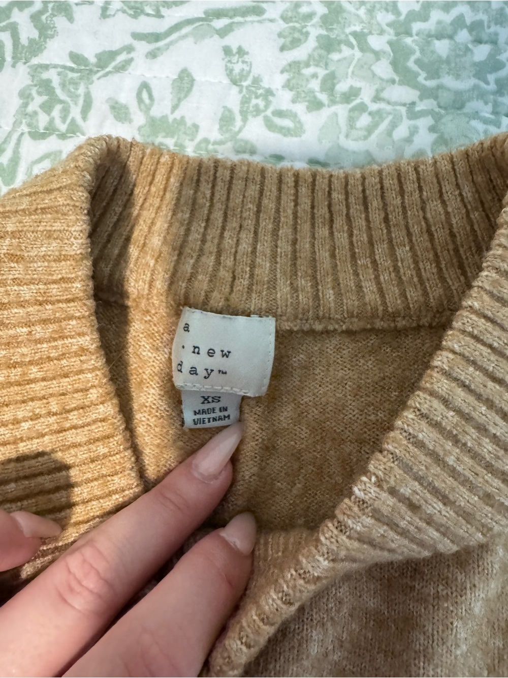 a new day Camel Crewneck Sweater - Picture 5 of 7